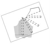 Pattern paper placement for creating a cape sleeve